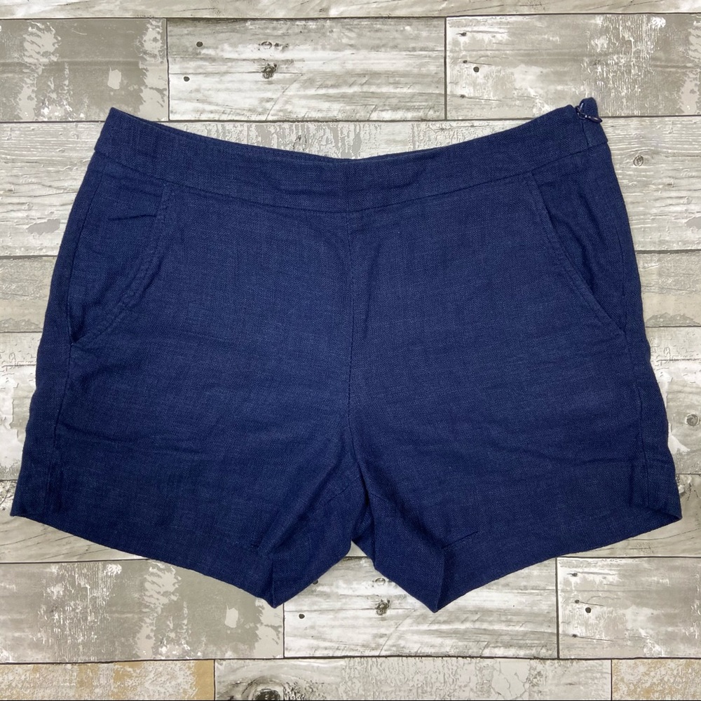 Beacon Cove Textured Navy Blue Shorts US Size 4